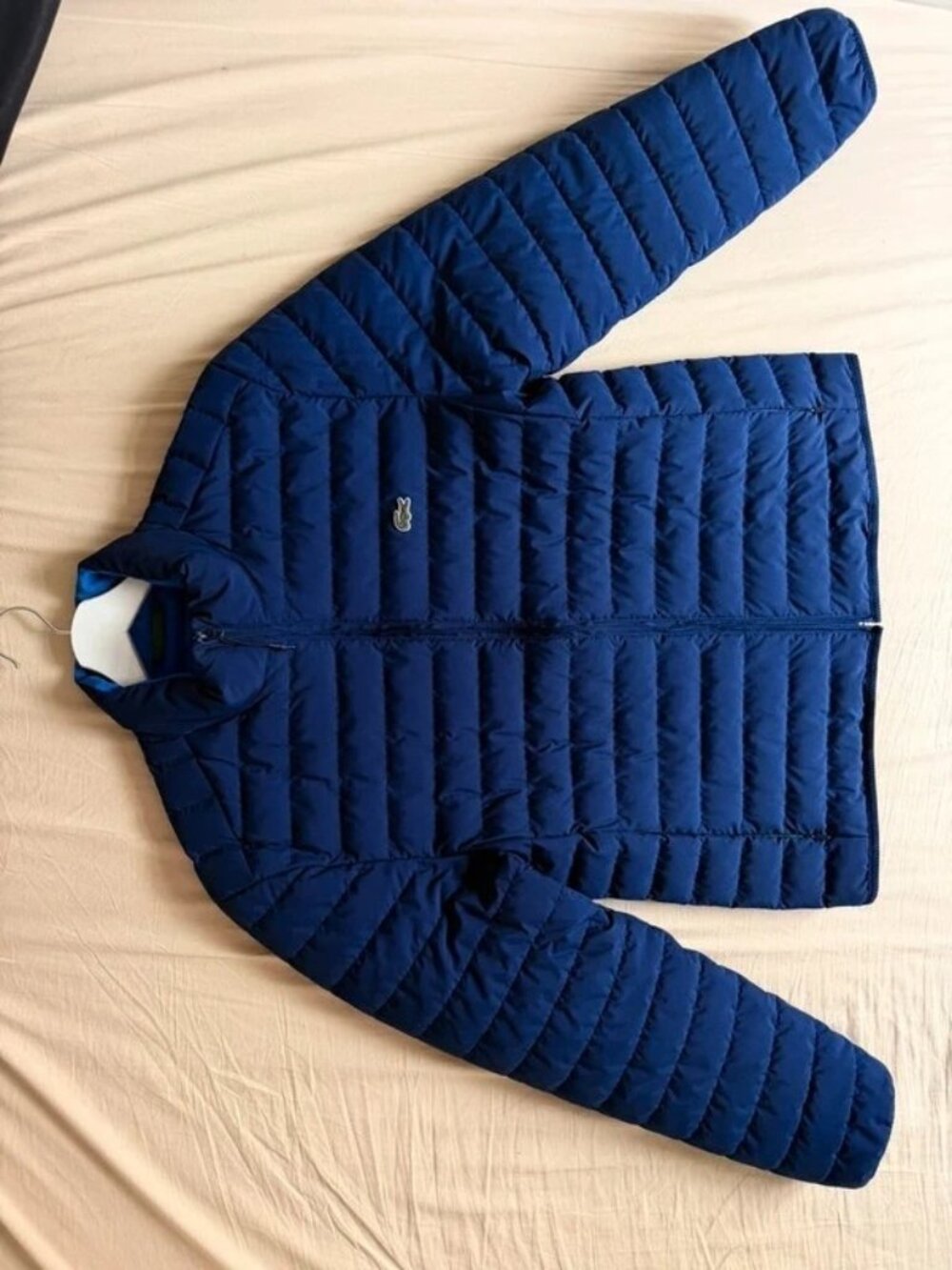 Lacoste Men’s Navy Blue Quilted Lightweight Jacket Size M